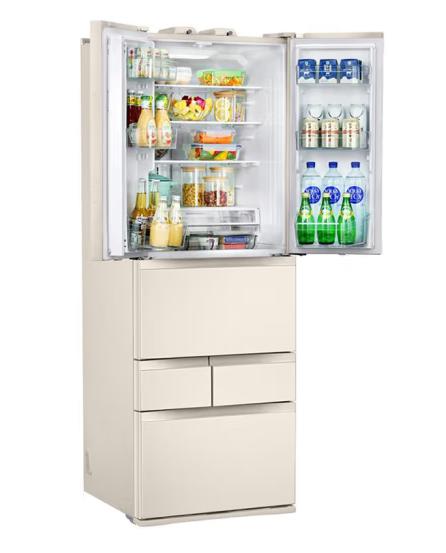 东芝（TOSHIBA）（12976）462L纤薄款六门冰箱 雾化保鲜玻璃面板60分钟快速制冰一级能效GR-RM485WE-PG1A7 绸缎金 商品图2