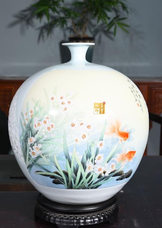 冰清玉洁富贵相依石榴瓶 商品图0