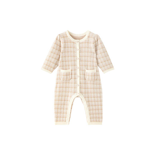 【高定系列】英氏婴儿羊绒连体衣秋季保暖羊毛婴儿衣服女宝连身衣 商品图4