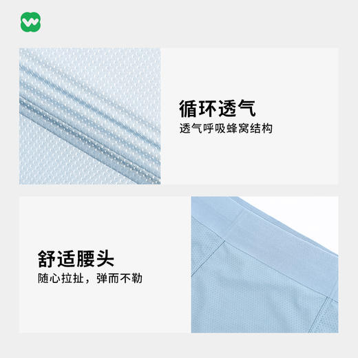 完型男士速干空调内裤春夏无痕冰丝速干抗菌内裤轻薄弹爽吸湿排汗透气凉感高弹宽松腰带贴肤即凉（2-10天发货） 商品图4