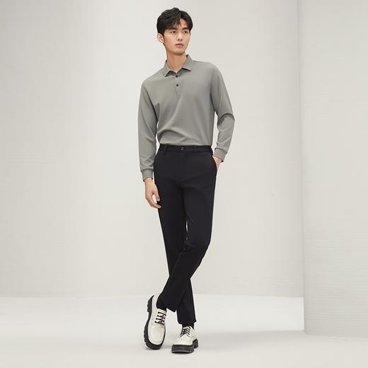 【复合绒】柒牌男装休闲裤2024秋冬新款亲肤舒适男士修身直筒长裤127H72310 商品图3