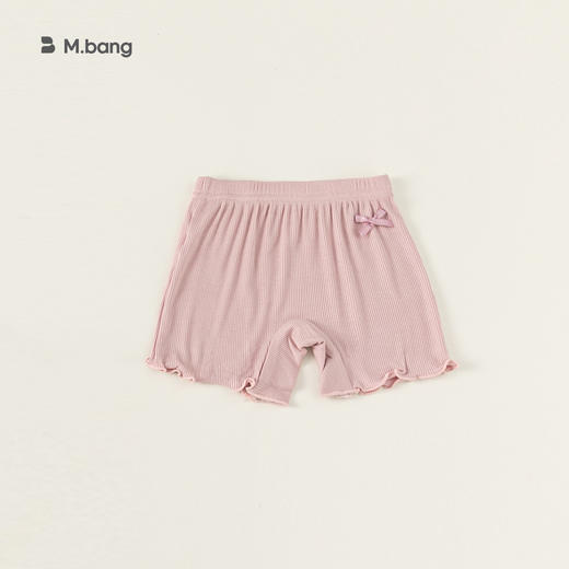 【超值2条装！】宥宝童装儿童打底裤童装纯色木耳边短裤夏天小女孩安全裤 商品图6