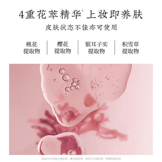 【会员购买送10倍积分】粉面桃花水光素颜霜25g 商品图2