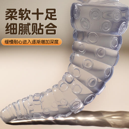 【谜姬】 章鱼肛塞阳具手动透明后庭刺激成人用品另类情趣用品 商品图2