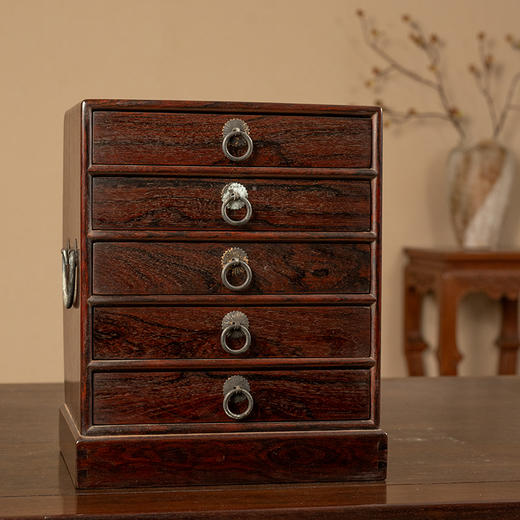 民国 红木五屉书箱 商品图3