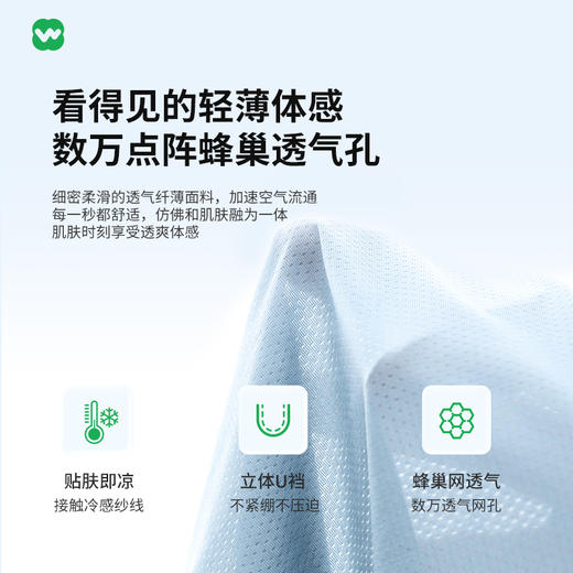 完型男士速干空调内裤春夏无痕冰丝速干抗菌内裤轻薄弹爽吸湿排汗透气凉感高弹宽松腰带贴肤即凉（2-10天发货） 商品图1