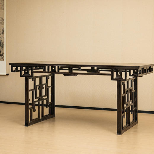 清 红木攒接拐子纹画案 商品图4