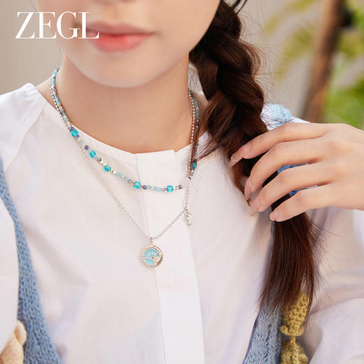 ZEGL设计师蜜糕小彩串系列多巴胺叠戴项链女款2024新款夏日配饰品 商品图2