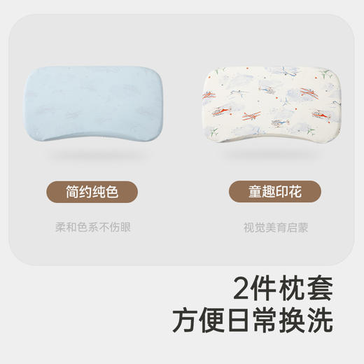 【商场同款】英氏婴儿枕头夏季透气宝宝定型枕新款竹纤维枕头 商品图3