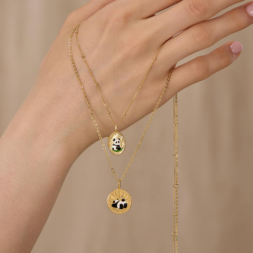 ARSIS 丨 公益联名款 山水熊猫淘气宝项链/熊猫小戏精项链 商品图9
