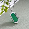 子佩集S925银玉髓夏雨幽境套链【DZ016855】纯银绿玉髓项链无事牌2406 商品缩略图3