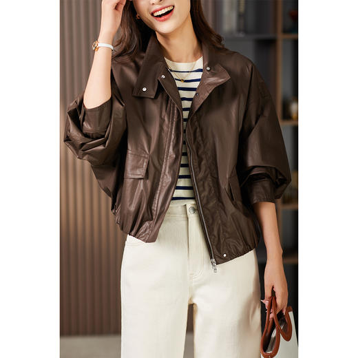 89890原形气质美拉德短外套女夹克2024春装新款宽松设计感小众短款上衣 商品图2