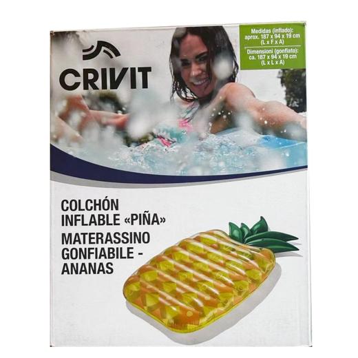 【包邮直发】热情菠萝大浮排   最大承重100kg 优质PVC原材料，不含双酚A，厚实柔软耐用，不易渗漏，无毒环保安全 商品图0