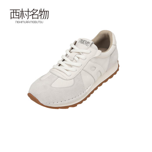 西村名物22024新款女款夏季内增高厚底透气运动鞋百搭复古德训鞋T24CM38351 商品图0