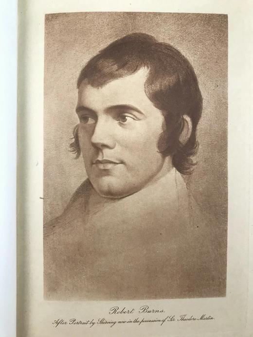 1913年 塔尔文•莫里斯装帧设计《彭斯诗集》（全4卷）  约20余幅插图 漆布精装18开 商品图6