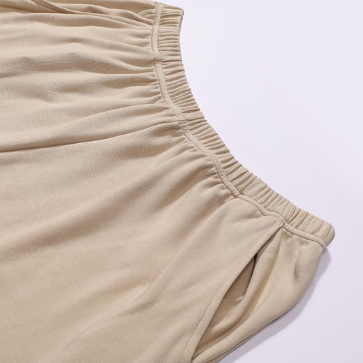 都市丽人都市锋尚睡衣舒适外出短袖双面无尘棉薄男士棉质短袖长裤套装FHT2F1 商品图5