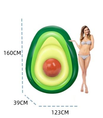 【包邮直发】可脱核牛油果大浮排   最大承重100kg 优质PVC原材料，不含双酚A，厚实柔软耐用，不易渗漏，无毒环保安全 商品图3