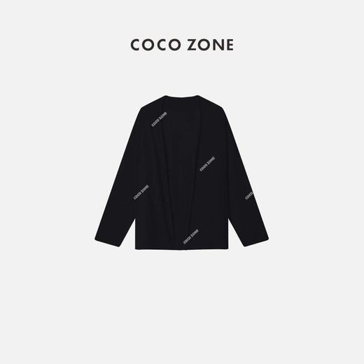 COCO ZONE 女士时尚纯色长袖针织上衣外套 23C29082 商品图2