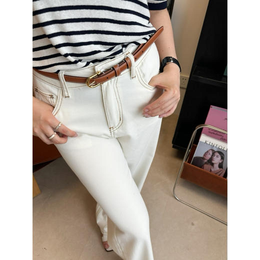 2406321   立体山茶花 牛仔裤 薄棉 商品图5