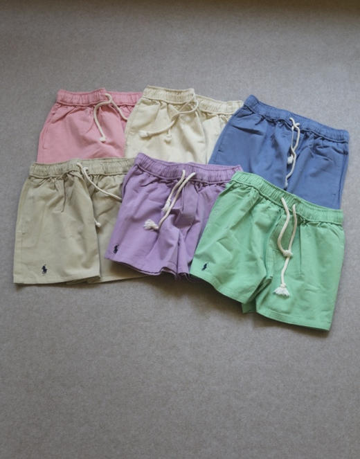 急茬儿的啊 速来抄底 哈！妞子滴 RL 水洗斜纹棉 中腰+小A型 短裤 6色入 商品图0