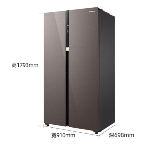 东芝（TOSHIBA）（12973）600升超大容量双循环对开门冰箱 果蔬雾化保鲜 一级能效省电风冷无霜电冰箱 GR-RS630WE-PG1A8 商品图1