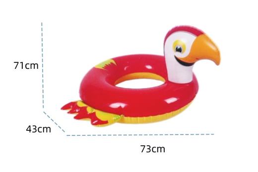 德国品牌kidland 鹦鹉游泳圈 4岁以上儿童  最大承重25kg 优质PVC原材料，不含双酚A，厚实柔软耐用，不易渗漏，无毒环保安全 商品图3