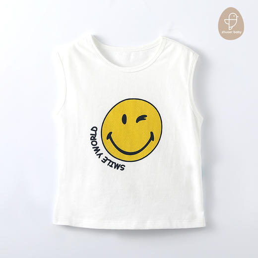 【夏款清仓】卓儿男女童纯棉小背心婴儿衣服无袖T恤薄款夏装上衣 商品图0