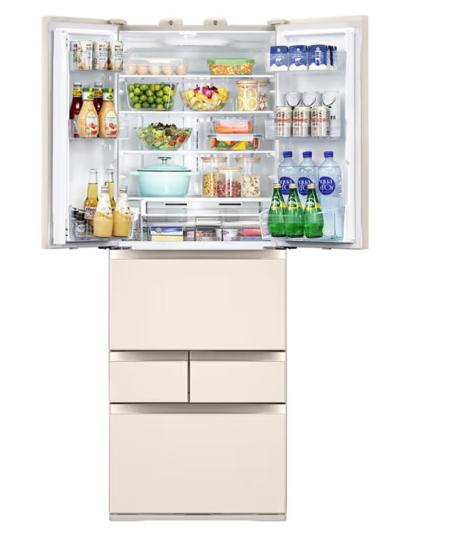 东芝（TOSHIBA）（12976）462L纤薄款六门冰箱 雾化保鲜玻璃面板60分钟快速制冰一级能效GR-RM485WE-PG1A7 绸缎金 商品图1