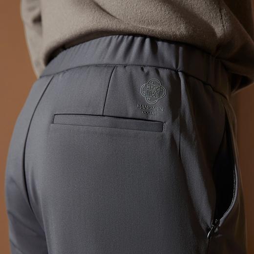 【中华立领】柒牌休闲裤男2024秋季新款时尚百搭松紧裤头直筒长裤127H71090 商品图2