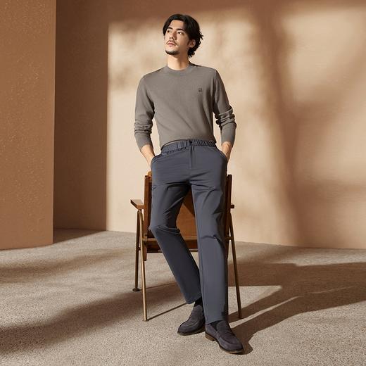 【中华立领】柒牌休闲裤男2024秋季新款时尚百搭松紧裤头直筒长裤127H71090 商品图3