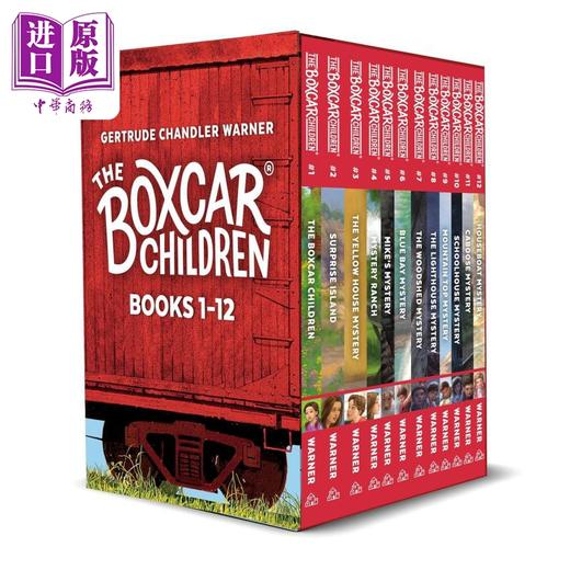 【中商原版】棚车少年 英文版1-12 The Boxcar Children 礼盒装 英文原版进口 儿童读物 冒险探险小说 儿童家庭成长文学读物 商品图0
