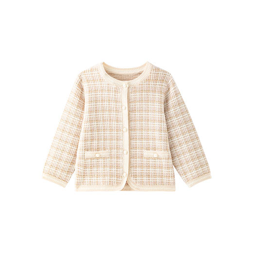 【高定系列】英氏儿童外套秋季开衫羊毛外套女童针织衫新款 商品图4