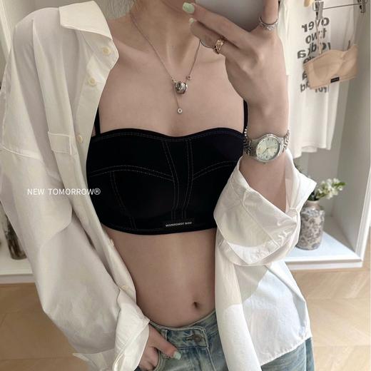 【4D液态承托无肩带女士文胸】内衣上托提拉聚拢 显胸防滑防走光内衣 商品图1