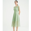 司歌蕾丝薄荷曼波绿连衣裙短袖收腰A89M009 商品缩略图3