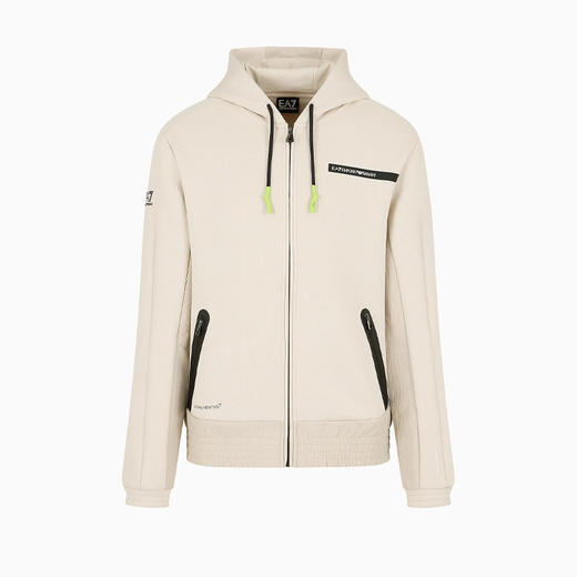 EMPORIO ARMANI EA7 阿玛尼 男士拉链连帽运动卫衣 米色 3DPM19 PJUXZ 1946 商品图0