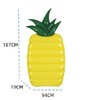 【包邮直发】热情菠萝大浮排   最大承重100kg 优质PVC原材料，不含双酚A，厚实柔软耐用，不易渗漏，无毒环保安全 商品缩略图2