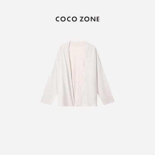 COCO ZONE 女士时尚纯色长袖针织上衣外套 23C29082 商品图0