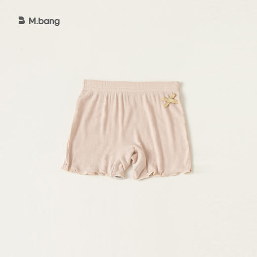 【超值2条装！】宥宝童装儿童打底裤童装纯色木耳边短裤夏天小女孩安全裤 商品图4