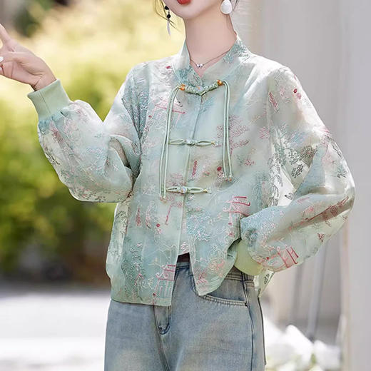 裁缝学苑AS277新中式国风防晒衣纸样女装夏季新款复古唐装外套样板 商品图4