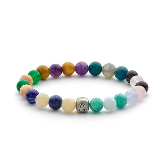 订购8周到｜Alexander Lynggaard-Singapore-新加坡 磷灰石 紫水晶 玛瑙 手链(8mm)［丹麦设计师］ 商品图0