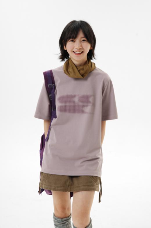 CryingCenter 渐变发泡毛绒logo经典宽松T恤 哭喊中心 商品图4