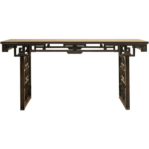 清 红木攒接拐子纹画案 商品图5