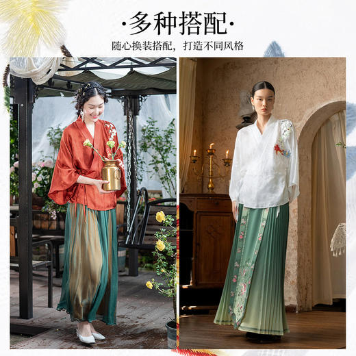 【林栖设计小店】重磅桑蚕丝复古绣花汉服改良外套上衣新品1923105 商品图1