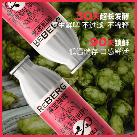 Reberg莱宝精酿鲜啤双重奏浑浊IPA啤酒460ml国产当日现灌 商品图3