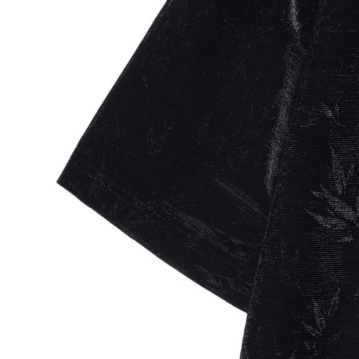 T1075夏季新款竹叶印花男士短袖百搭潮流高弹上衣宽松设计圆领T恤 商品图3