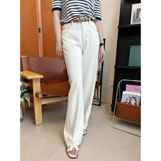 2406321   立体山茶花 牛仔裤 薄棉 商品图1