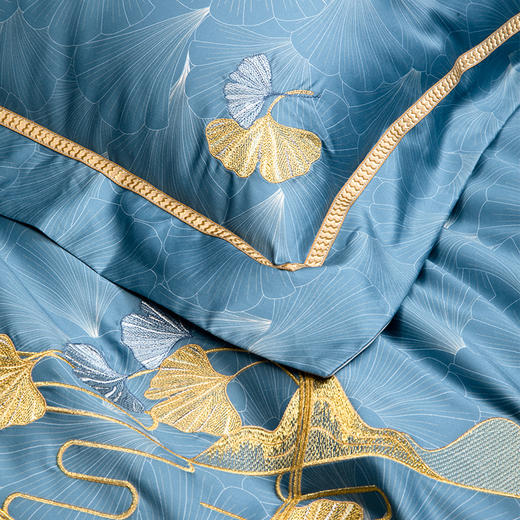 多喜爱 新绒棉磨绒床上用品四件套 金叶知秋 商品图4