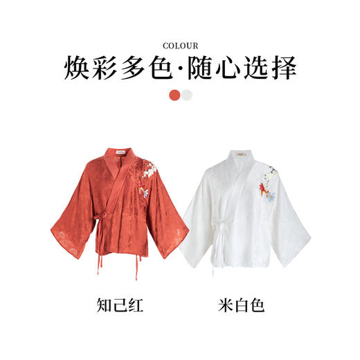 【林栖设计小店】重磅桑蚕丝复古绣花汉服改良外套上衣新品1923105 商品图4