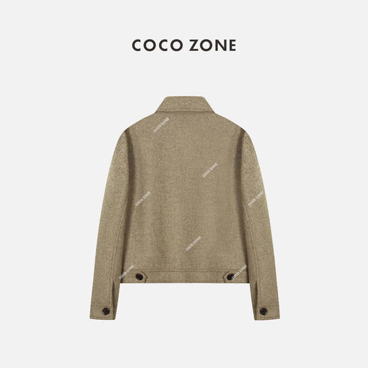COCO ZONE早秋气质POLO领单排扣长袖里布外套 23C19302 商品图1