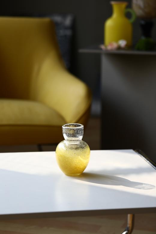 碧轩梦幻气泡玻璃花瓶ins小口渐变迷你水培花瓶餐桌客厅居家摆件 商品图2